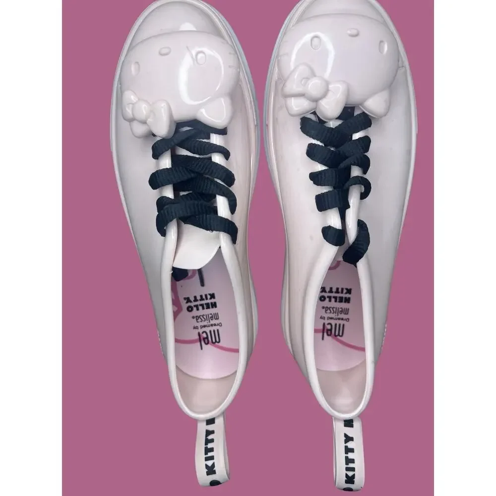 Youth Size 4- Melissa x Hello Kitty Platform Sneakers, Sanrio, Pink, Women's 6